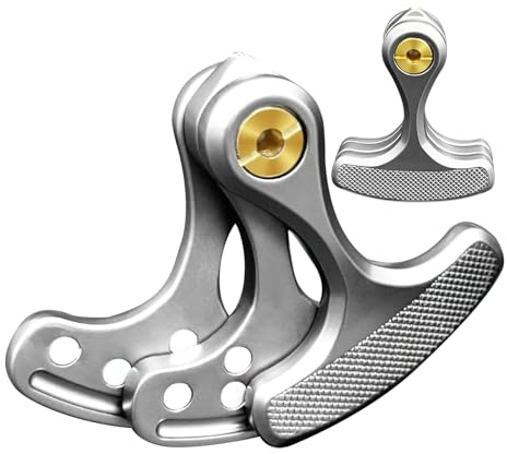 7JI Fidget Slider Metall,ADHS Push Slider Spielzeug,Magnetische Metal Schieber,Pirate Hammer 3 Schichten Metall Schub EDC Druckreduzierung Spielzeug,Geeignet für Arbeit, Reisen und Zuhause