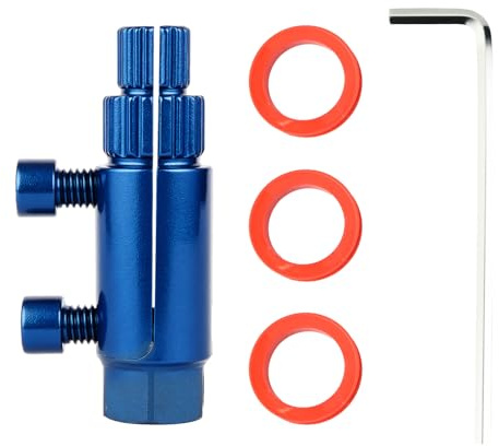 lasuroa Broken Faucet Extractor Tool, Easy Out Broken Pipe Thread Extractor Tool Stripped Screw Extracting Kit with Wrench and 3 Rolls Raw Tape Suitable for 1/2 3/4 Pipes