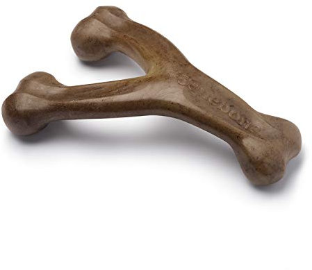 Benebone Wishbone Langlebiges Kauspielzeug für Aggressive Kauer, echter Speckgeschmack, Größe XL