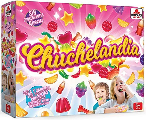 Borras - Chuchelandia Juego para niños a Partir de 5 años con más Contenido y Atractivas propuestas de Juego. Incluye Set de Trabajo y Todos los Elementos necesarios para chuches (18853)