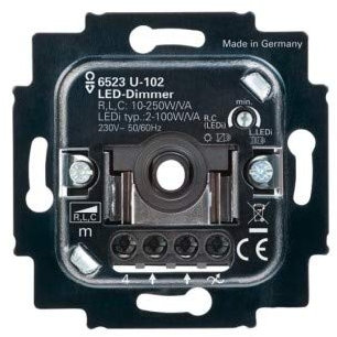 Busch-Jaeger 6523 U-102 Busch-Drehdimmer Einsatz Bedienung mit Dreh-/Druckknopf 2CKA006512A0334