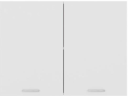 Tidyard Hanging Cabinet Kitchen Wall Cabinet Wall Mounted Kitchen Cabinet Storage Side Cabinet Cupboard Sideboard White 80x31x60 cm Chipboard