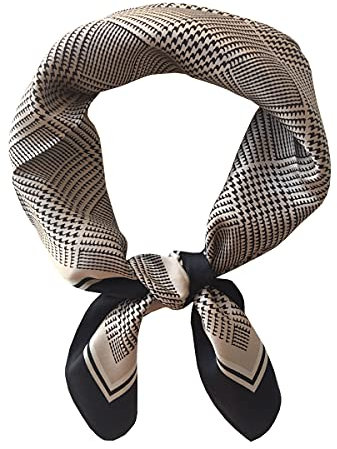 Ecroon Seide Schal Damen Halstücher Seidentuch Schals Halstuch Seidenschal Scarf Bandana Taschentuch Ansatz Handgelenk Kopftücher