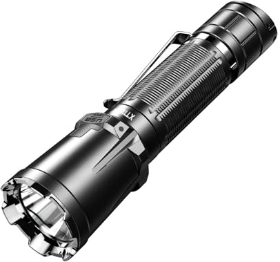 klarus XT11GT Pro 3300 Lumen wiederaufladbare LED Taschenlampe,Superhelle leistungsstarke taktische Taschenlampe für Camping, Wandern und Notfälle