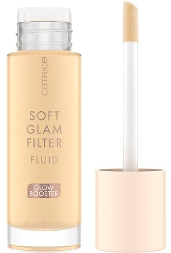 Catrice Soft Glam Filter Fluid, Basis, Nr. 010, Nude, pflegend, natürlich, glänzend, strahlend, vegan, ölfrei, ohne Parfüm, ohne Alkohol, 1er Pack (30ml)