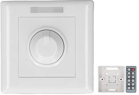 OUKENS Dimmer Controller, DC12‑24V Light Controller, LED Light Dimmer, Dimmer Light Switch Dimmer Knob Remote Regolazione Continua della Luminosità Controllo Intelligente Dell'attenuazione