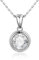 Candyfancy Halskette Silber 925 mit Anhänger, Damen Kette mit Zirkonia Anhänger Silberkette Geschenk für Frauen Freundin