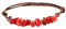 OutFyt Bracelet En Pierre De Corail Naturelle Irrégulière, 7 Cristaux De Chakra, Bracelet Porte-Bonheur Réglable, Bracelets D'Été Pour Femmes Et Hommes, Bijoux Cadeau