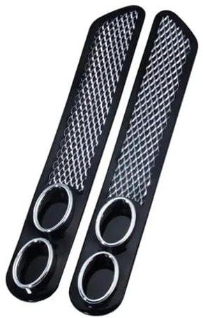DZSYINGLONGSM Endrohre ABS Gummi Dummy Dual Auspuffrohr Aufkleber Auto Styling 2 Teile/Satz Zubehör Auspuff Schalldämpfer Spitze Rohr Auto Zubehör Auspuff Endrohr(Schwarz)