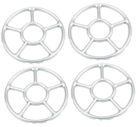 TOPBATHY Kit Wok En Métal - 4 Pièces - Support À Casseroles Accessoires Pour Cuisinière À Gaz