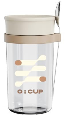 Dasellfa Overnight Oats GläSer, EinmachgläSer, Meal Prep GläSer, Meal Prep, VorratsgläSer, GläSer Mit Deckel, MarmeladengläSer, Mealprep GläSer, SchraubgläSer, Schraubdeckel FüR GläSer (white, 500ml)