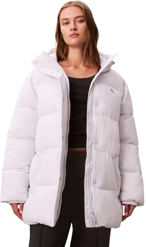 Calvin Klein Damen Pufferjacke Belted Midweight mit Taillengürtel