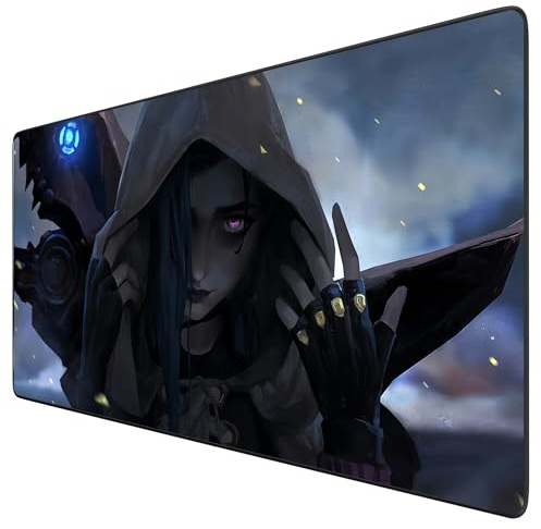 League of Legends Arcane XXL-Mauspad, großes Gaming-Mauspad, wasserfest, mit Gummibasis, rutschfest, strukturierte Oberfläche, ideal für Computer und PC, Maße (90 x 40 cm)