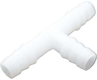 Supkancl Raccord en T à Trois Voies, 5 pièces, diamètre extérieur 1,6/4/6/8/10/12/14/16/25 mm, raccord en Plastique à Trois tuyaux(18-18-18mm)