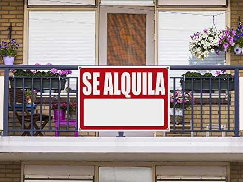 Cartel Se Alquila 50x70cm | Material flexible | Fabricado en Glasspack