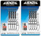 Set 2 Packungen (8-12 STÜCK) Jenzi High-Speed Wirbel Fastlock-Karabiner von Jenzi, Black Nickel, 9, 12, 18, 25 Kg+gratis Petri Heil! Aufkleber (Größe 6, 25kg)