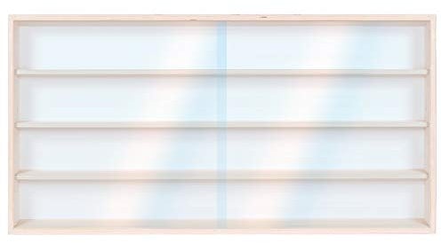 Alsino Hängevitrine Setzkasten V-90.4 Holzregal Modellauto Vitrine Spur H0-90 x 39 x 8,5-4 Fächer