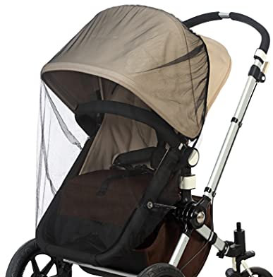Kiokids 1911 Universal Insektenschutz für Kinderwagen, schwarz