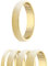 Ring - 925 Silber - 4 Breiten - Diamant - Gold [04.] - Breite: 2mm - Ringgröße: 52