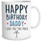 Taza de Feliz cumpleaños Feliz día de cumpleaños papá I Love You This Much Taza de café Taza de té Regalo papá Regalo para él cumpleaños WSDMUG1216