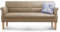 Cavadore 3-Sitzer Sofa Kira mit Federkern / Sitzbank für Küche, Esszimmer / Inkl. Armteilfunktion / 189 x 94 x 81 / Kunstleder beige