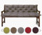 sunnypillow Bankauflage Stuhlkissen Bankkissen 120 x 50 x 50 cm Sitzkissen und Rückenkissen für Hollywoodschaukel Polsterauflage Auflage für Gartenbank viele Farben und Größen zur Auswahl Grau