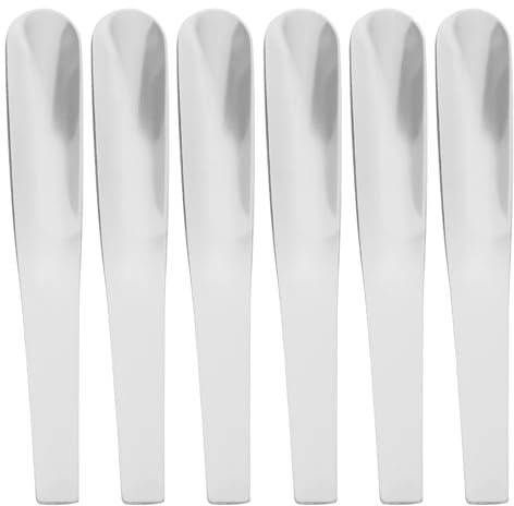 UPKOCH Lot de 6 petites cuillères à dessert en métal - Multifonctions - En acier inoxydable - Pour la cuisine