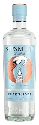 Sipsmith | FreeGlider | Craft | Non Alcoholic | Made with Distilled Botanicals | Yuzu & Orange | Juniper & Capiscum | 0.5% ABV | 70cl