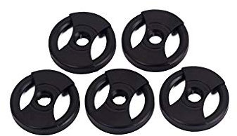 Alnicov 45 U/min Adapter für 7 Vinyl Universal Record Plattenspieler 5er Pack (schwarz)
