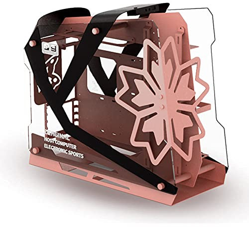 Zeaginal ZC-09 (Noir/Rose) - Open Aluminum PC Case