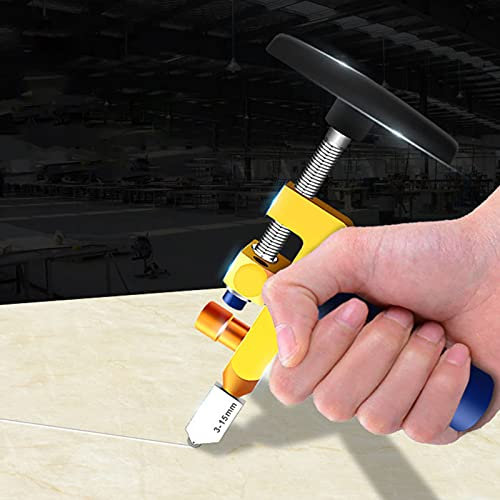 Aviviva Coupe Carreaux Manuel 2 en 1 Coupe-Verre Manuels Outils de Coupe Carrelage avec Roue Machine de découpe Manuelle pour ouvre-carrelage en Verre et céramique