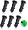 3 Pairs of Wheelie Bin Lid Hinge Pins, 60mm x 30mm Black Plastic Fit for Household and Commercial Wheelie Trash Bins