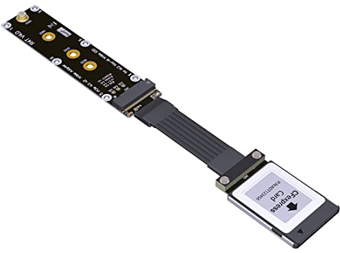 JMT CFexpress Typ B auf M.2 NVMe 2280 Key-M SSD PCIe 4.0 Verlängerungskabel, CFE-Konverter, kompatibel mit Canon R5, Nikon Z6Z7, Xbox-Speicherkartenadapter (15 cm, R94ST)