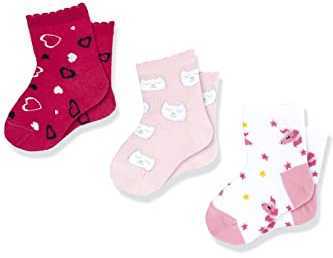 Chicco, Set 3 Paia di Calzini Bambino e Bambina in Morbido Cotone, Calze Corte Bambino e Bambina, Designed in Italy