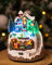 Marco Paul Traditional Festive Christmas Tree Decorations with Multi Colour Christmas Baubles Light Up LED Christmas Ornaments Light Up Xmas Indoor Christmas Decorations Wooden Christmas Decorations