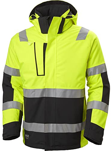 eXtreme Winter Warnschutzjacke für Straßenbau/Industrie/Baustelle in gelb, Größe L