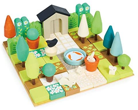 Tender Leaf Toys Blumengarten-Set: pädagogisches und lustiges Rollenspiel für Kinder, Spaß für Kinder ab 3 Jahren (kleiner Gartendesigner)