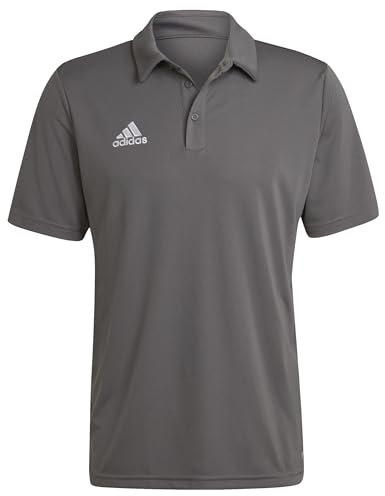 adidas Herren Entrada 22 Polo Shirt, Team Grey Four, L Long