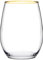 Pasabahce Amber Gold 420725 Drinking Glasses 570cc Set of 6