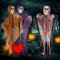 Bilivry Halloween Skelett Deko,3PCS Halloween Dekorationen Garten Gruselig,80cm/31.5inch Skelett Halloween Deko,Geeignet für Innen, Außen,Garten,Deko Halloween Party