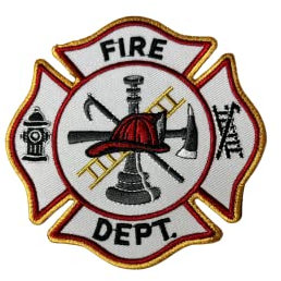 Patch Party Club, Bestickter Premium Aufnäher zum Aufbügeln, Hommage Abzeichen an Feuerwehrmann & Feuerwehrfrau, Größe 4, Geschenke für Ersthelfer