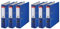 Esselte Ordner breit, DIN A4, 6er Pack, 7,5 cm Rückenbreite, Kunststoff-Ordner, Blau, 624291