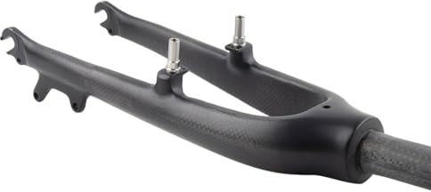 HIMALO 20'' 451 BMX-Starrgabel Carbon Faltrad-Gabel 28,6mm Gerade Gabelschaft Vorderradgabel C/V Bremse Scheibenbremse QR 9x100mm (Color : 451 Matte)