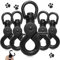 5 Stück Scherenkarabiner Klein, Karabinerhaken Wirbelkarabiner, Schnapphaken mit Drehgelenk, Hundeleine Karabiner, Robust Bolzen Karabiner, für Hunde Gepäckschnalle Drehbar