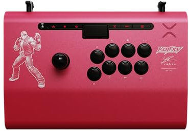 PDP Victrix Pro FS Playstation Fight Stick for PS4, PS5, PC, Durable Aluminum, Sanwa Denshi Buttons, Ergonomic Wrist Slope, Detachable Joystick, Tournament Grade for Fighting Games KOF Terry
