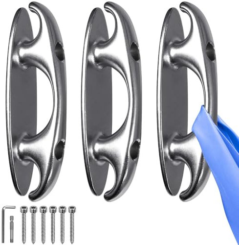 Kipika Widerstandsband-Wandanker, Edelstahl-Wandanker für Widerstandstraining, robuster Workout-Haken für Zuhause, Fitnessstudio, Physiotherapie und Krafttraining, 900 kg Kapazität, 3 Stück