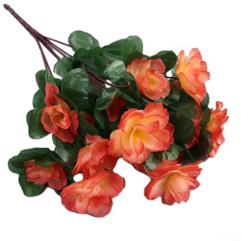 EXTRWORY Azalee inspirierte künstliche Blumen, Seidenblumen-Arrangement, Heimdekoration (Champagner)