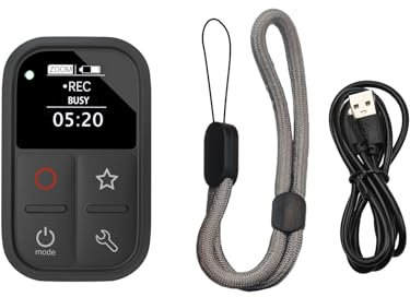 Camnoon Drahtlose Kamera-Fernbedienung, 15 m Steuerdistanz, eingebauter 435 mAh Akku mit Handschlaufe, Ladekabel (Für Sony)