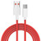 OnePlus 65W USB C Cable - 2M Length - Warp Charge for OnePlus 11, 10 Pro, Nord 2T, 8, 7 Pro, 7T, 6T, 6, 5, 3 - 480Mbps Data Transfer
