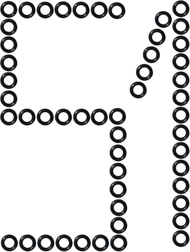 Ohne dir kann ich nicht bin Dart Gummiringe Dart 51 Stück Premium schwarz O Ringe für Darts Dartpfeile Zubehör für alle Schäfte mit 2BA Gewinde zur besseren Befestigung am Barrel